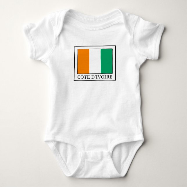 Ivory Coast Baby Bodysuit (Front)