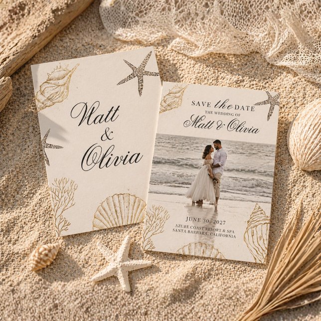 Ivory Coast Coastal Wedding Save the Date Editable (Creator Uploaded)