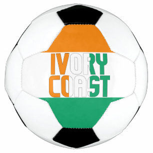 Ivory Coast Flag Adorable Patriotic Soccer Ball