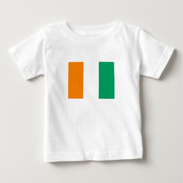 Ivory Coast Flag Baby T-Shirt (Front)