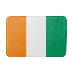Ivory Coast Flag Bath Mat