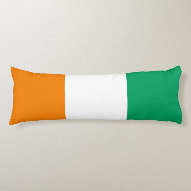 Ivory Coast Flag Body Cushion (Front)
