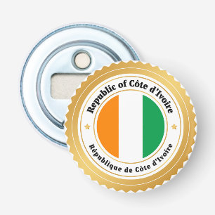 Ivory Coast Flag Bottle Opener