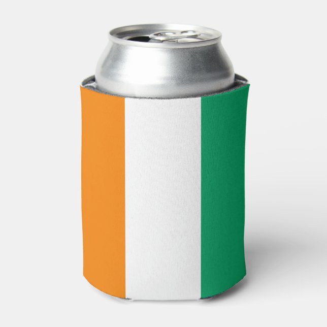 Ivory Coast Flag Can Cooler (Can Front)