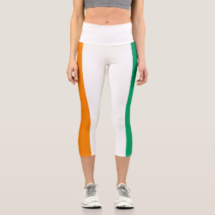 Ivory Coast Flag Capri Leggings