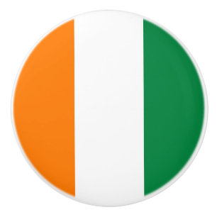 Ivory Coast flag Ceramic Knob