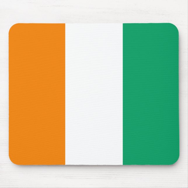 Ivory Coast Flag Mouse Pad (Front)