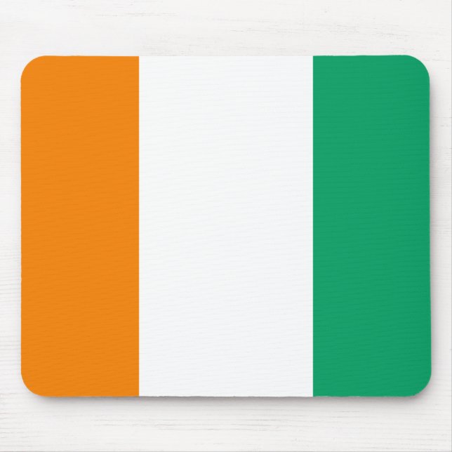 Ivory Coast Flag Mouse Pad (Front)