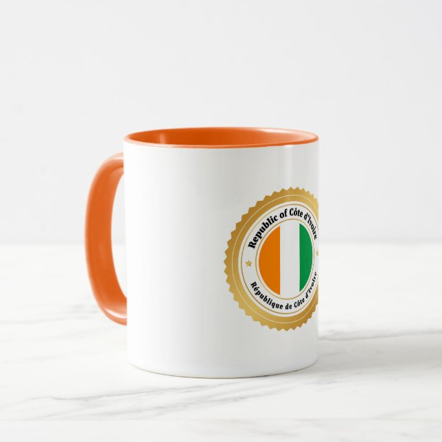 Ivory Coast Flag Mug (Front Left)