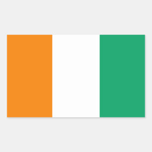 Ivory Coast Flag Rectangular Sticker