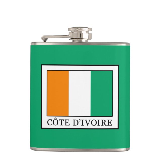 Ivory Coast Hip Flask (Front)