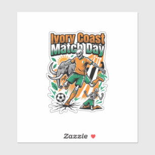 Ivory Coast Match Day Skeleton Striker Nations Cou