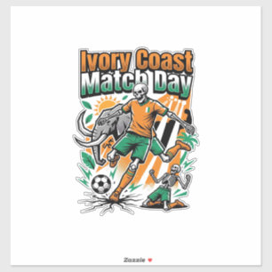 Ivory Coast Match Day Skeleton Striker Nations Cou