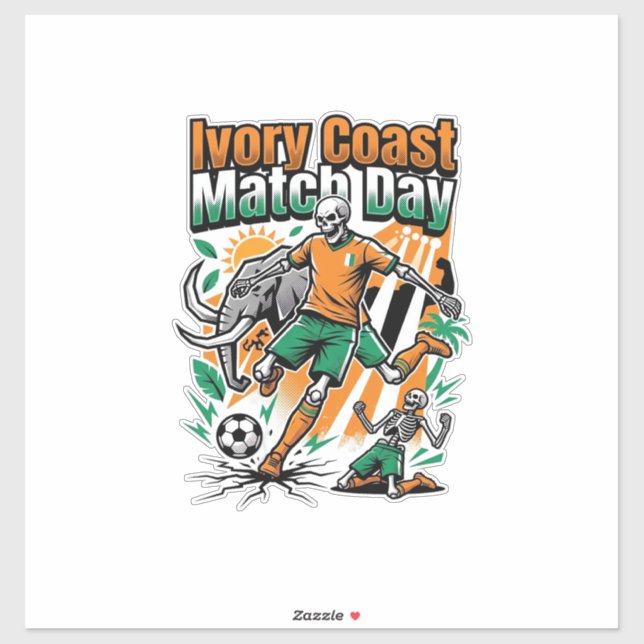 Ivory Coast Match Day Skeleton Striker Nations Cou (Sheet)