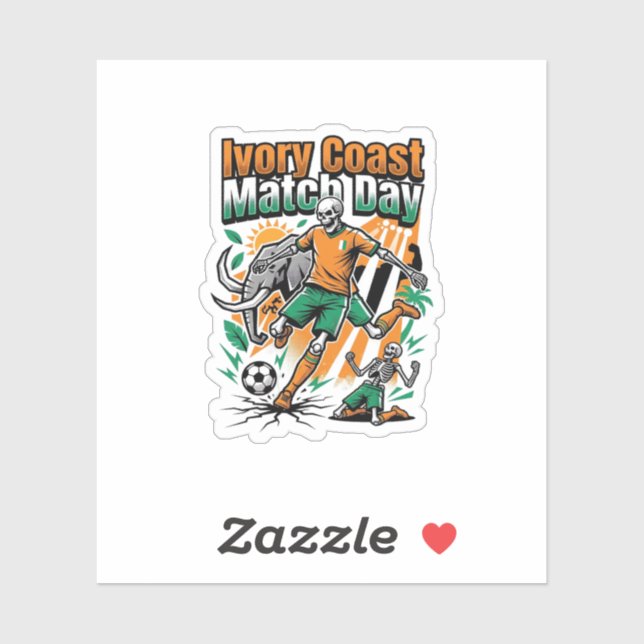 Ivory Coast Match Day Skeleton Striker Nations Cou (Sheet)