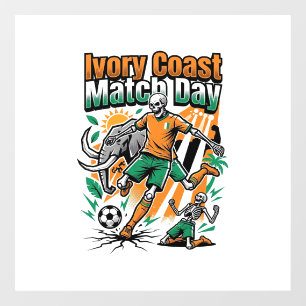 Ivory Coast Match Day Skeleton Striker Nations Cou