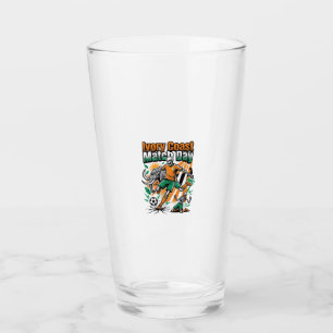 Ivory Coast Match Day Skeleton Striker Nations Cou Glass