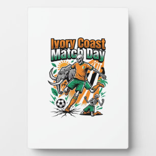 Ivory Coast Match Day Skeleton Striker Nations Cou Plaque