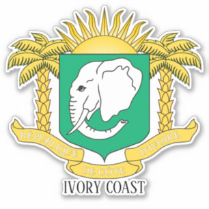 Ivory Coast National Coat Of Arms Patriotic
