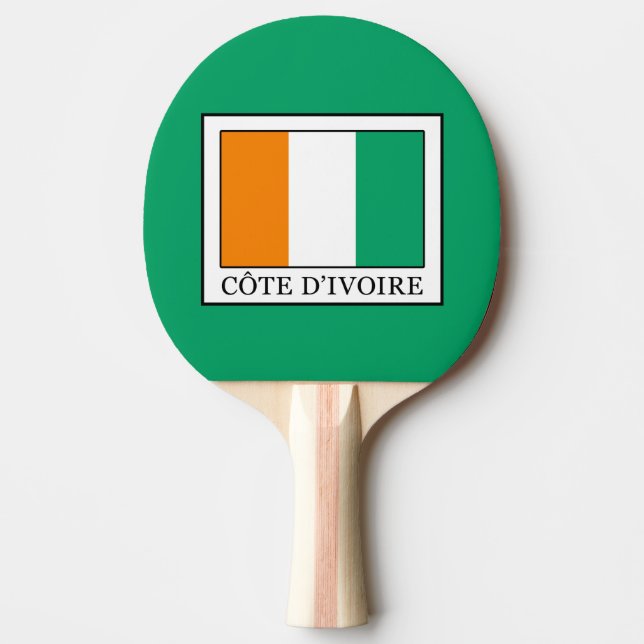 Ivory Coast Ping Pong Paddle (Front)