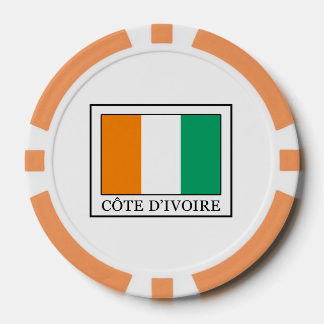 Ivory Coast Poker Chips (Front)