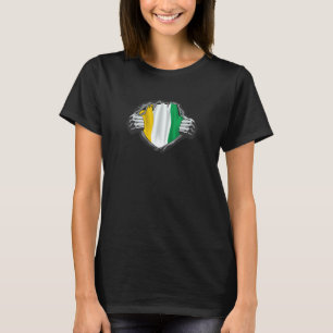 Ivory coast ripped  show your heart T-Shirt
