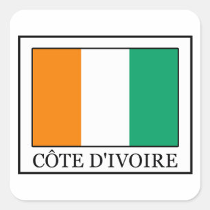 Ivory Coast Square Sticker