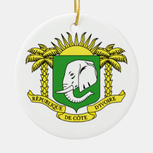 Ivory+Coast Star Ceramic Tree Decoration