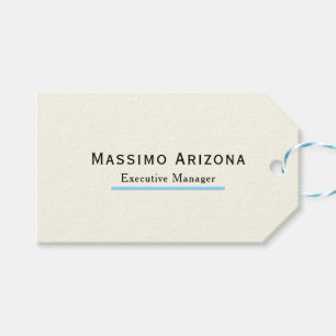 Ivory Colour Plain Modern Minimalist  Gift Tags