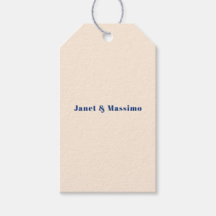 Ivory Colour Plain Professional Modern Minimalist Gift Tags