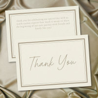 Ivory Cream Minimalist Frame Wedding
