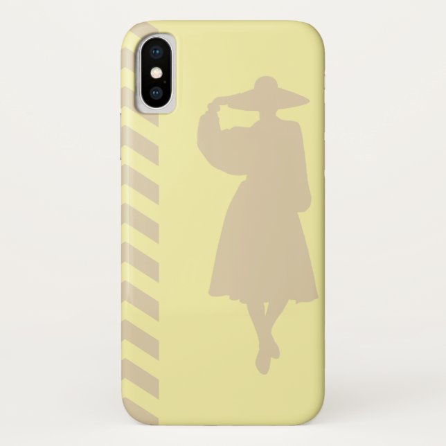 Ivory Cream Neutral Chevrons Fashion Case-Mate iPhone Case (Back)