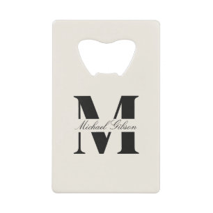 Ivory Cream Personalized Monogram Groomsmen