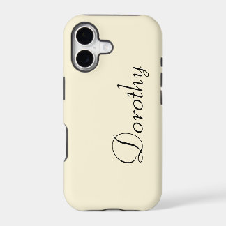 Ivory Cream Solid Colour | Minimalist Name