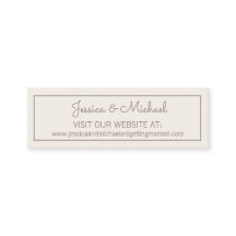Ivory Cream White Wedding Website