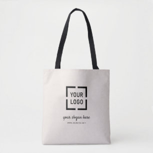 Ivory custom Logo branded promotional Tote Bag