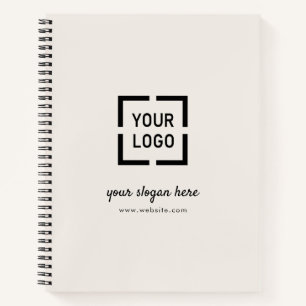 Ivory Custom Logo business branded Notebook