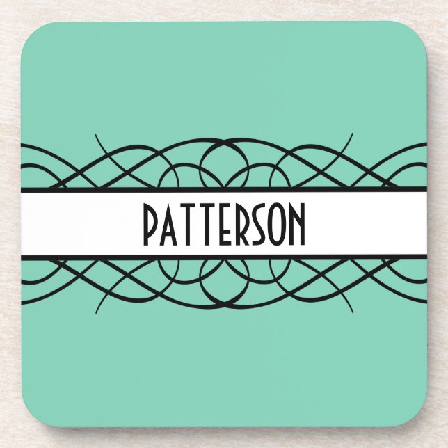 Ivory Deco Flourish Coaster (Front)