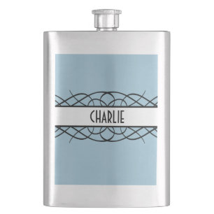Ivory Deco Flourish Flask