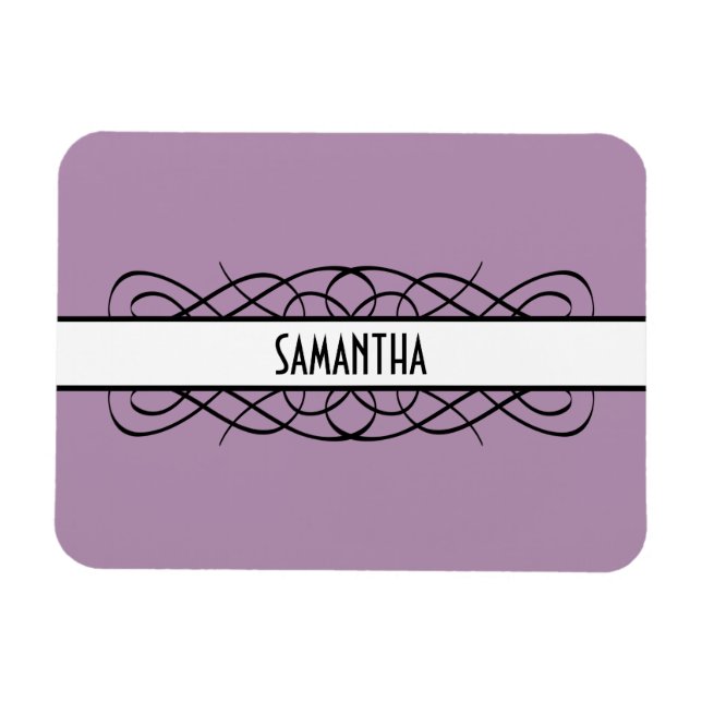 Ivory Deco Flourish Premium Magnet (Horizontal)