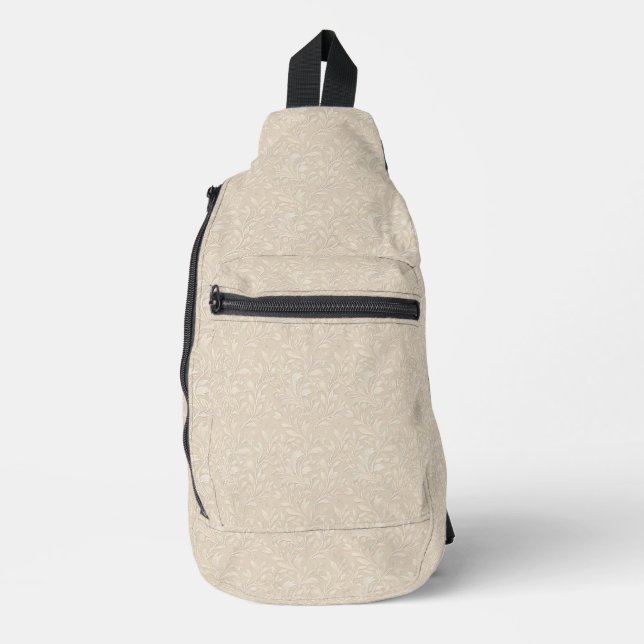 Ivory Decorative  Sling Bag (Front)