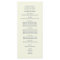 Ivory Designer Text Wedding Program