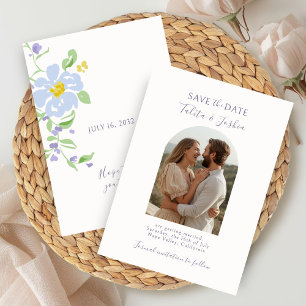 Ivory   Elegant Floral Arch Script Wedding 