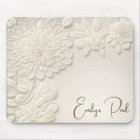 Ivory Embroidered Floral With Name