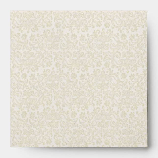 Ivory Filigree Envelope - Square (Front)