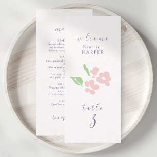 Ivory Floral Wedding Table number Combo Flat