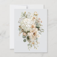 Ivory Flower Arrangements Sticker – Elegant Floral