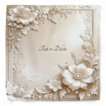 Ivory Flowers Bandanna