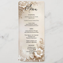 Ivory Flowers Menu