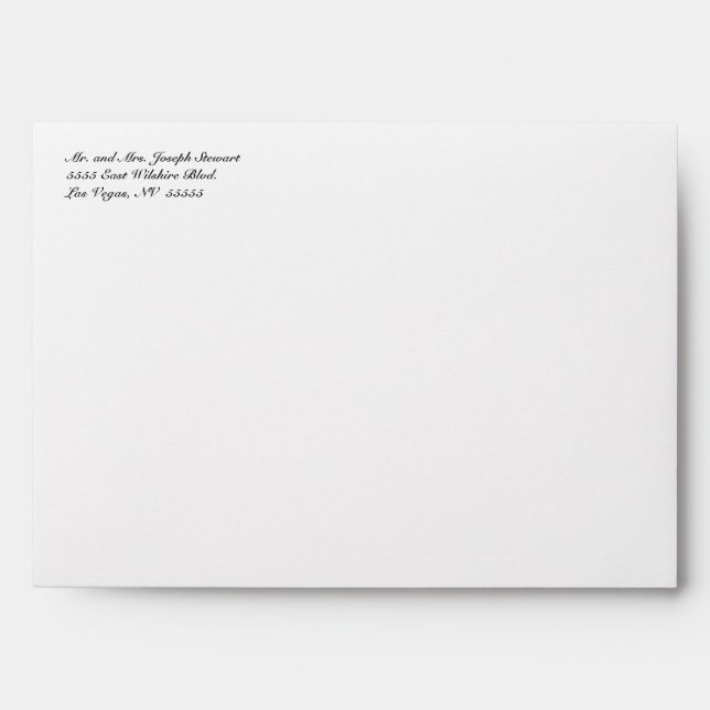 Ivory Lace & Burlap Rustic RSVP Wedding Envelope (Front)